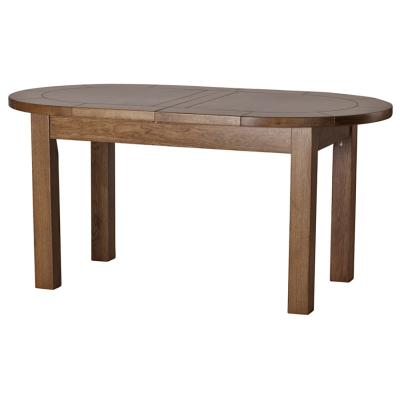 Sherwood Dark Solid Oak Large Extending Oval Dining Table
